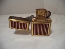 ZIPPO LIGHTER  MARBLE DOUBLE FACE BRASS VINTAGE N1 NUOVO NEW AGE 1996.discount