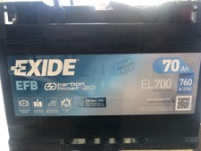 BATTERIA PER AUTO EXIDE CARBON BOOST EL700 70AH 720 EFB START & STOP