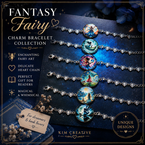 Bracciale fata fantasia charm - fata,
