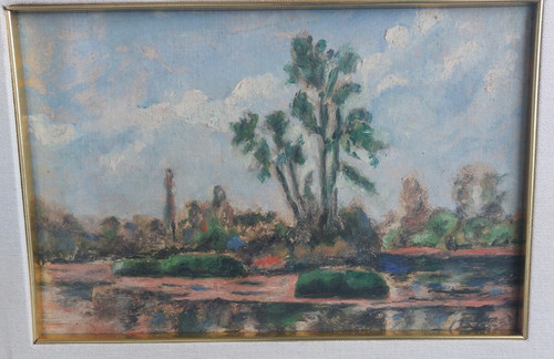 1940 impressionismo olio su - ,