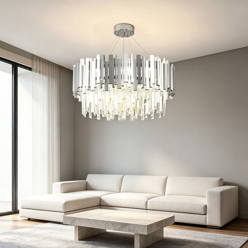 Lampadario circolare cristallo - circolare,