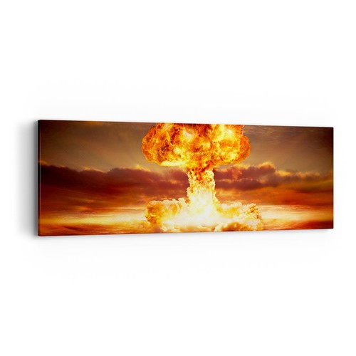 Quadro tela 90x30cm guerra - su,