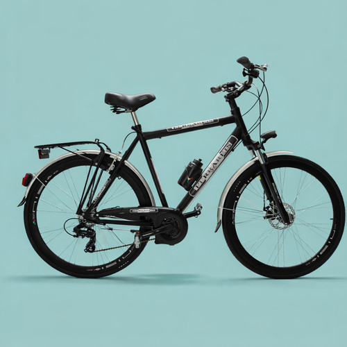 Bici trekking uomo nera 21 - bici,