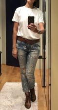 Jeans Zara a fiori tg 42 IT
