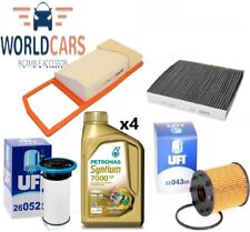 KIT TAGLIANDO FIAT PANDA 1.3 MJT EURO 6 4 FILTRI ORIGINALE 4 LT PETRONAS 0W30