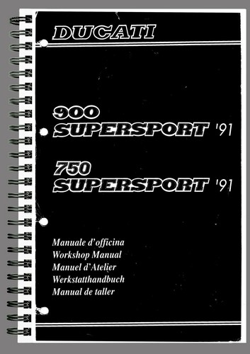 Ducati 900 750 ss manuale - ss,