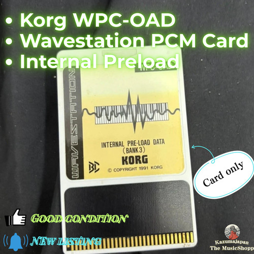 Korg wpc oad wavestation pcm - korg,