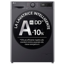 LG  F4R5011TSMB LAVATRICE  11 KG 1400 GIRI INVERTER AI DD VAPORE CL. A  NERO 