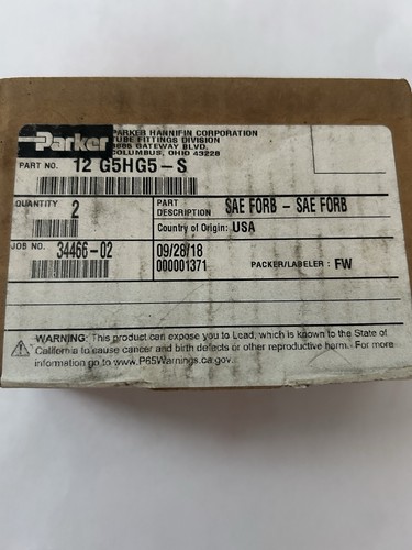 Parker g5hg5 tubo - e, porta