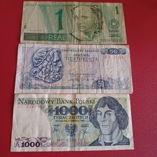 Vecchie Banconote Estere Mondiali Polonia Grecia Brasile Lotto A 80