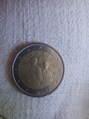 Moneta due euro rara - moneta,
