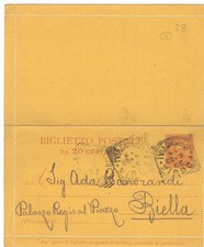 B02 REGNO Biglietto Postale