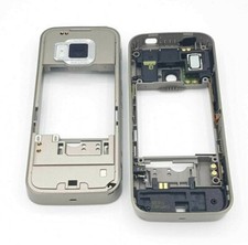 Originale Nokia N78 telaio centrale D-Cover middleframe frame custodia grigio grey NUOVO