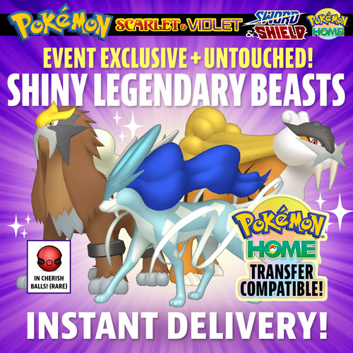 Shiny entai raikou suicune - shiny,