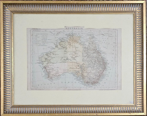 Antica stampa mappa atlante - stampa,