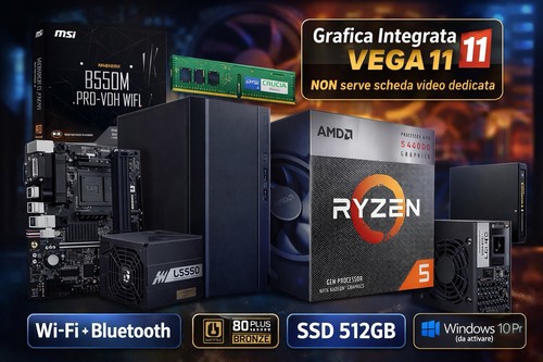 Ufficio smart working ryzen - pc,