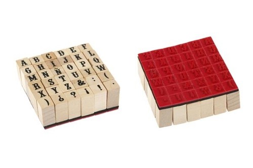 Set timbri lettere - set, di