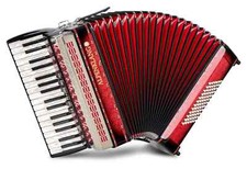 Alpenklang Fisarmonica 72 Bassi 34 Tasti Registri Mussette Rosso con Custodia