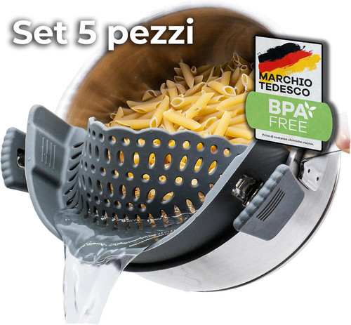 5pz scolapasta silicone - 5pz,