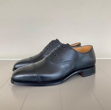 Scarpe Oxford Ralph Lauren Purple Label nere Denver brunite taglia 8,5 / 41,5