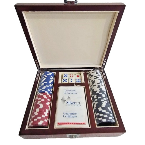 Set poker silverart argento - poker,