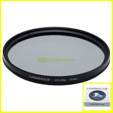 77mm. filtro Polarizzatore circolare Luminesque a vite M77. Polarizer filter.