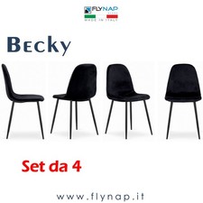 SET 4 SEDIE SEDIA CASA BAR