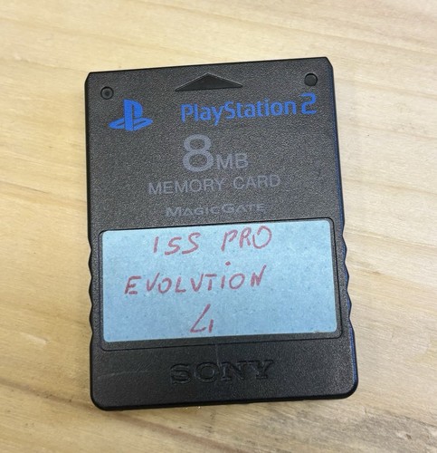 Black 8mb official ps2 memory - official,