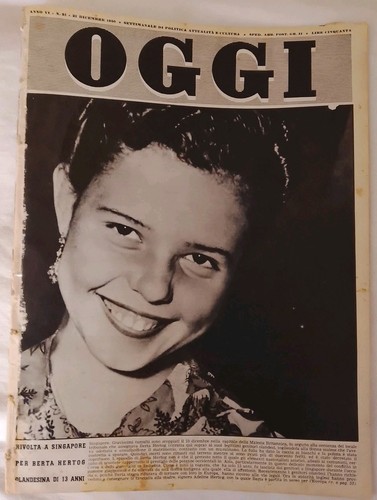 Oggi 1950 etna vulcano - 1950,