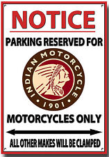 Classique Américain Moto Parking Métal Panneau.garage Métal Sign.sku Ind Park a4