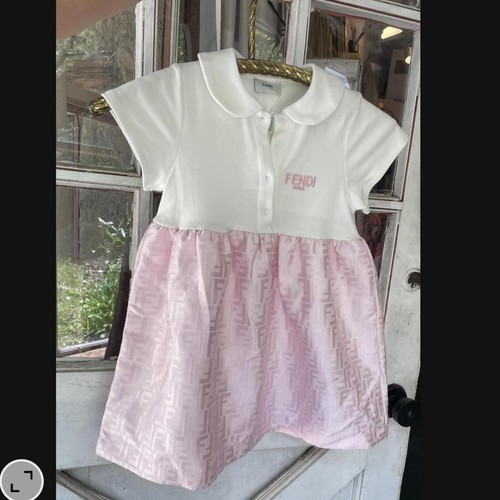 Vestito bambina rosa fendi - vestito,