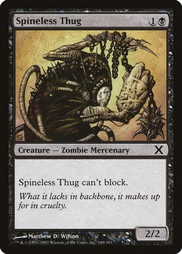 Spineless thug tenth edition - thug, (tenth
