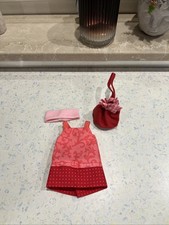 Set vestiti bambola Haba rosso