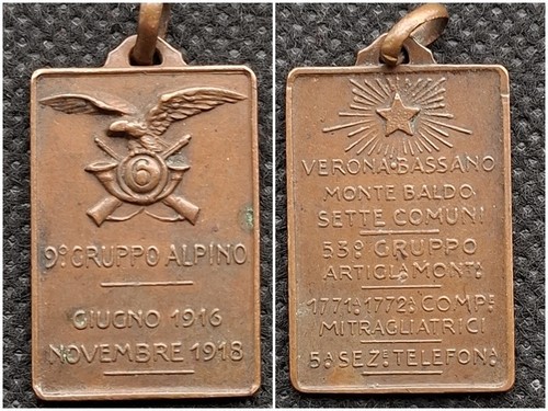 Medaglia gruppo alpini - 9°,