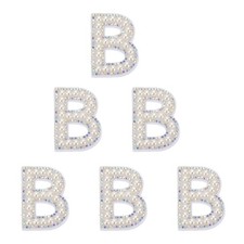 6 pezze lettere strass per