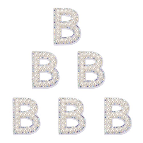 Pezze lettere strass per - 6,