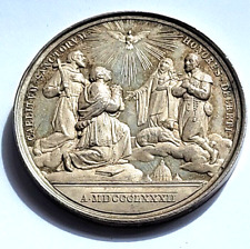 1882 Papa LEONE XIII° (Pecci) medaglia in argento Anno V° Canonizzazione 4 Santi