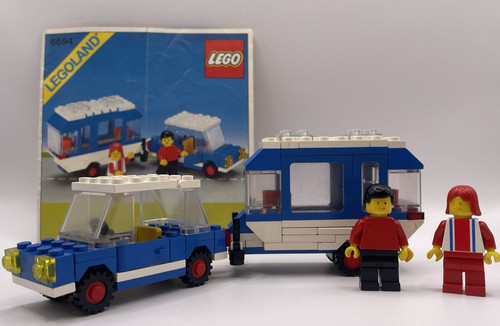 Lego car with camper - car,