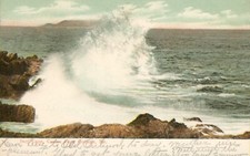 Maine POSTCARD Casino CAPE Cottage, SURF Cape 1907 UNDIVIDED Back RPPC
