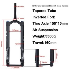 Forcella Invertita 150*15mm