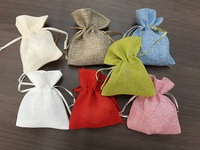 10 SACCHETTI YUTA  CONFETTI BAMBONIERA CONFEZIONE DECORAZIONE REGALO JUTA