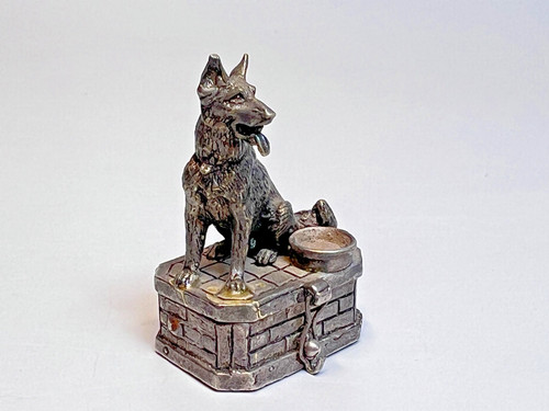 Antica statuina cane - , pastore