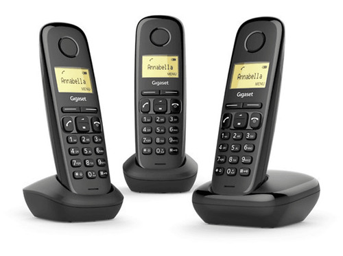 Trio telefoni cordless gigaset - telefoni,
