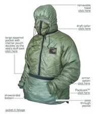 Rarissimo!! Kifaru Original PackLock Parka Grande 1/2 Zip Foliage Con Cappuccio