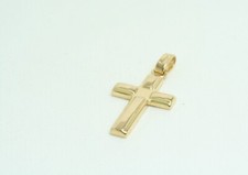 Pendente da uomo a Croce in Oro Giallo 18 Kt nuova