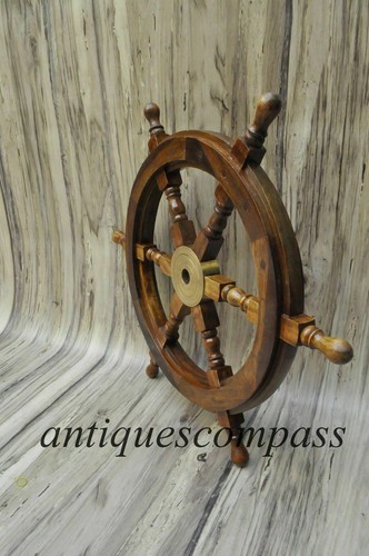 Ruota sterzo legno nautica - sterzo,