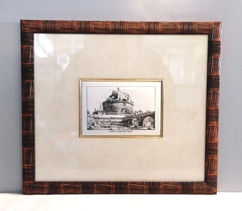 Quadro argento roma castel - argento,