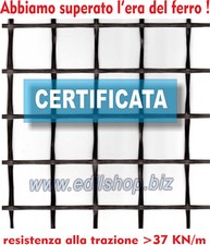 Rete Massetto e Intonaco in Fibra di Vetro  *CERTIFICATA* in Rotoli da 1x50 mt.