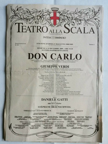 Locandina teatro alla scala - alla,