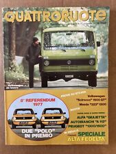 Quattroruote dicembre 1977 